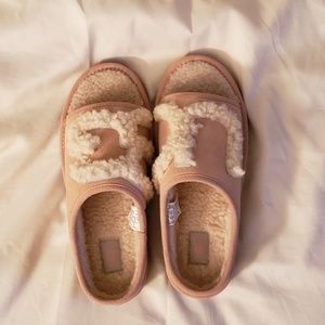 Blush UGG slides